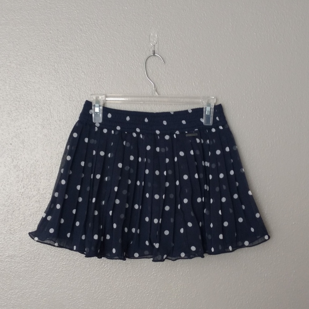 SALE White Polka Dot Abercrombie Fitch Mini Skirt